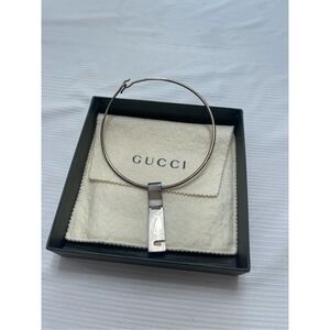Vintage GUCCI Choker Necklace Solid Sterling Silver